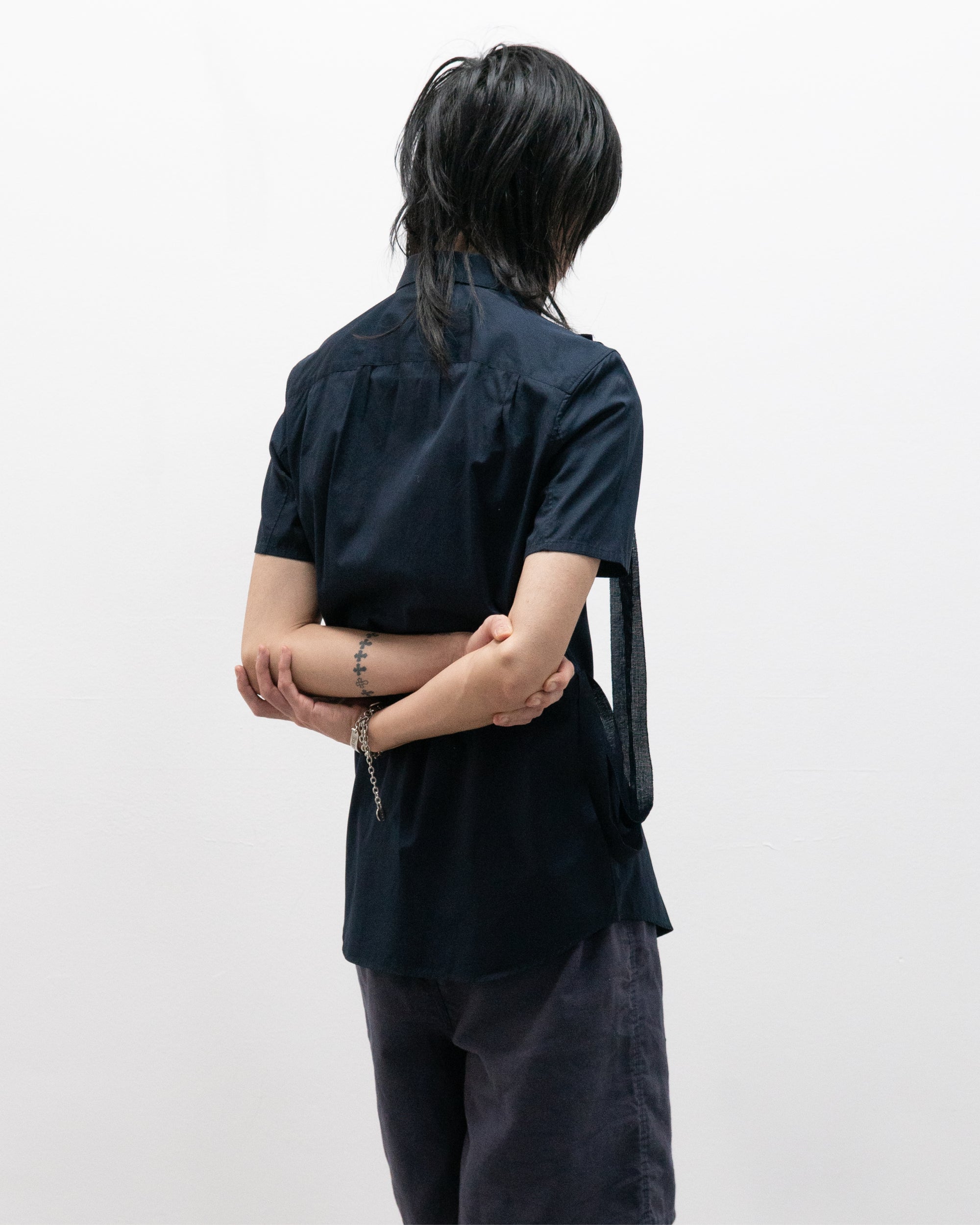 helmut lang ss04 bondage shirt