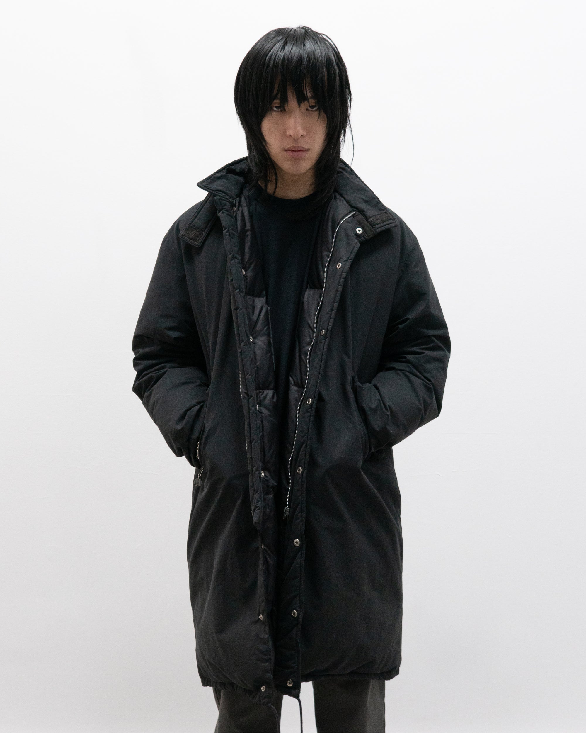 helmut lang aw98 hooded goose down parka