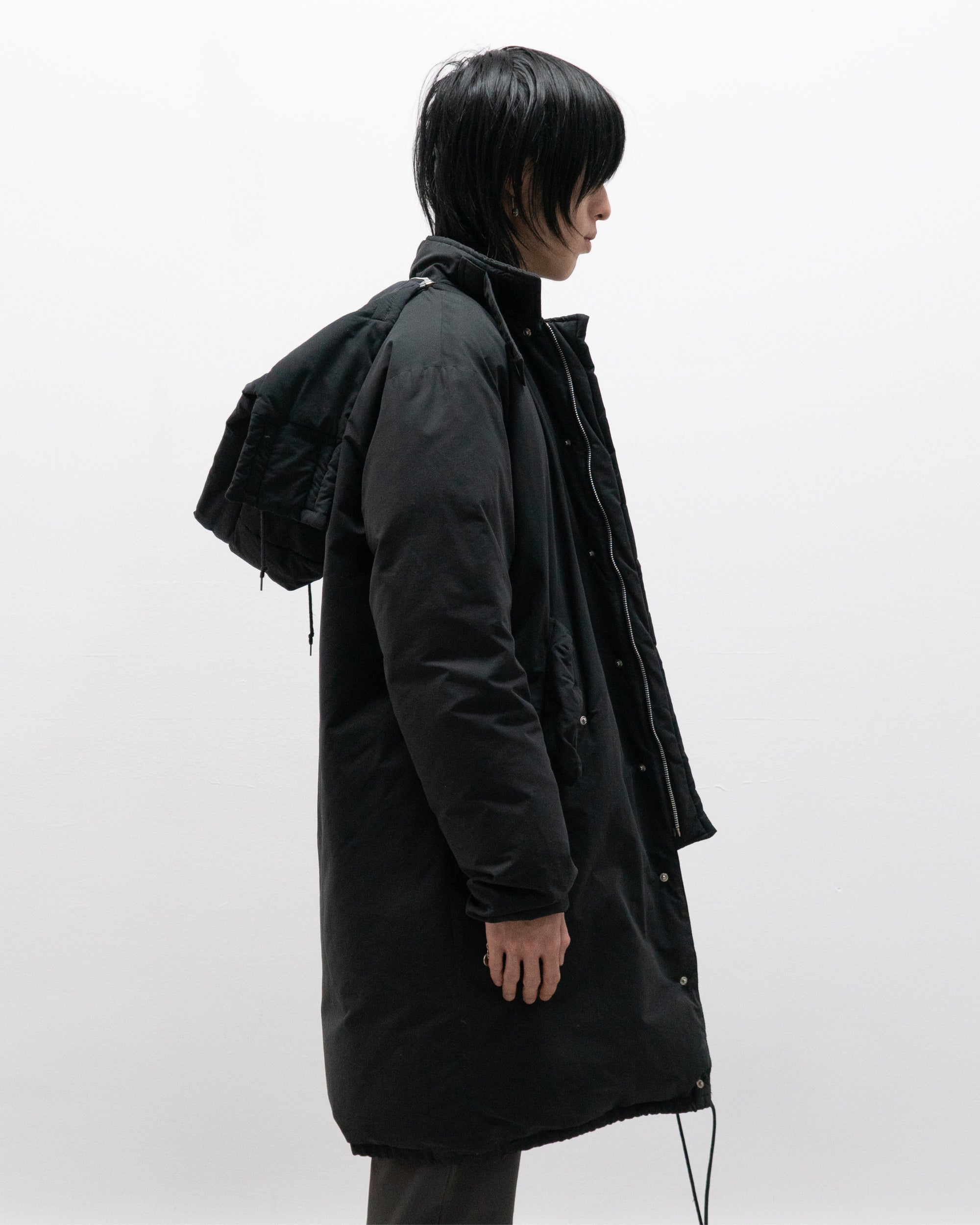 helmut lang aw98 hooded goose down parka