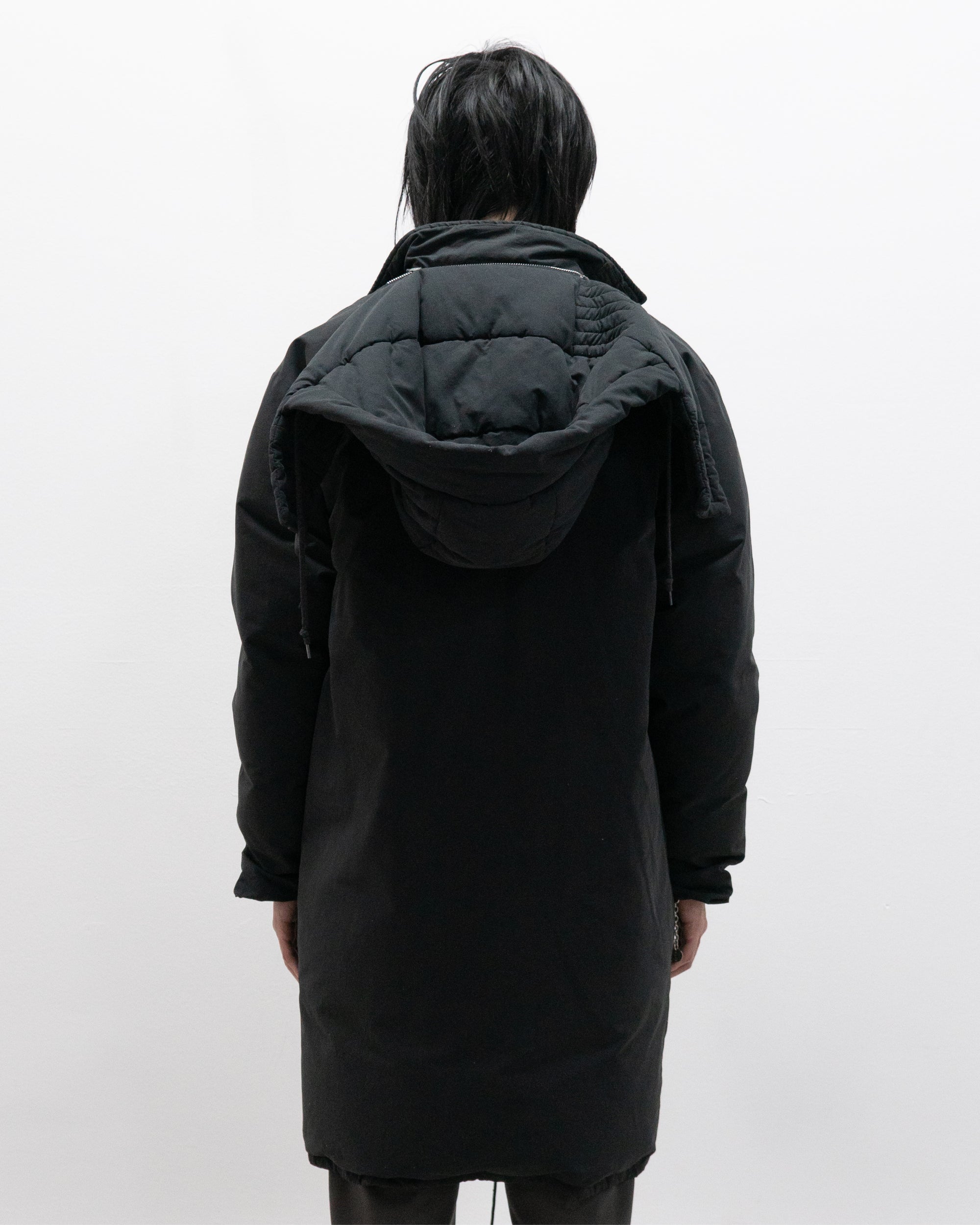 helmut lang aw98 hooded goose down parka