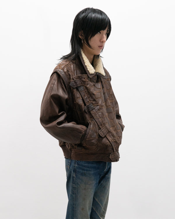 valentino 1980s leather jacket