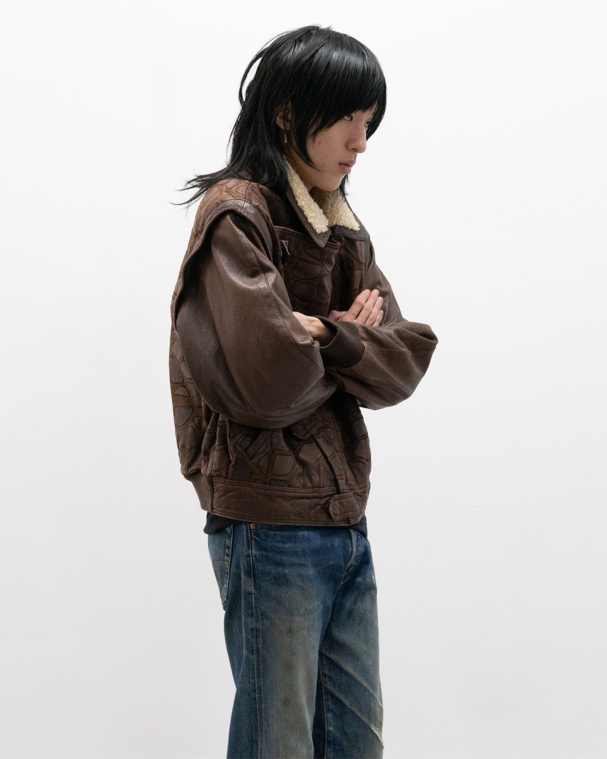 valentino 1980s leather jacket