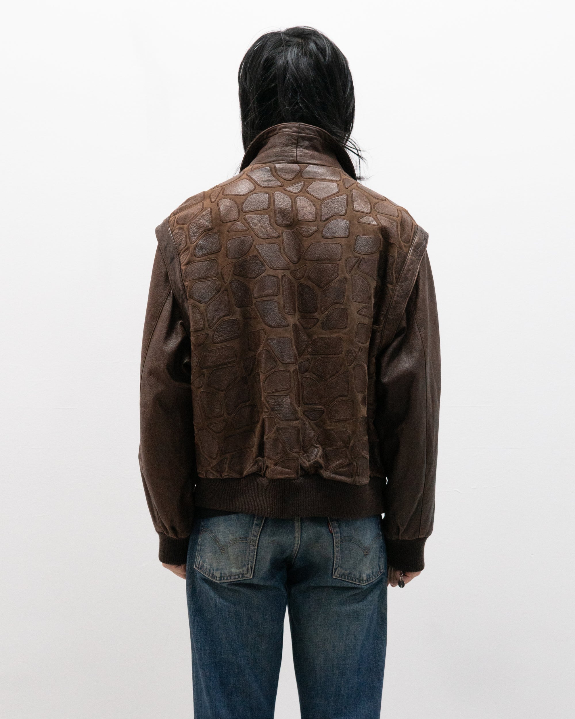 valentino 1980s leather jacket