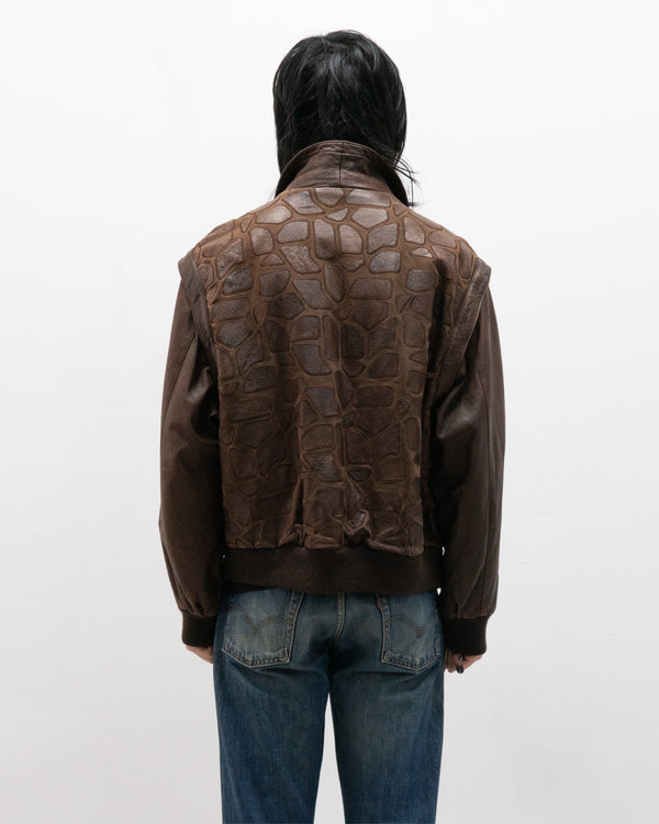 valentino 1980s leather jacket
