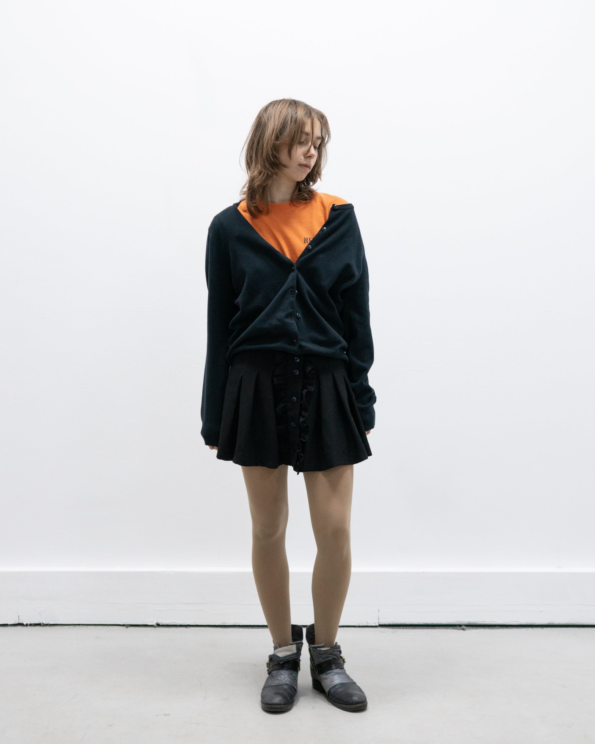 a.p.c. pleated skirt