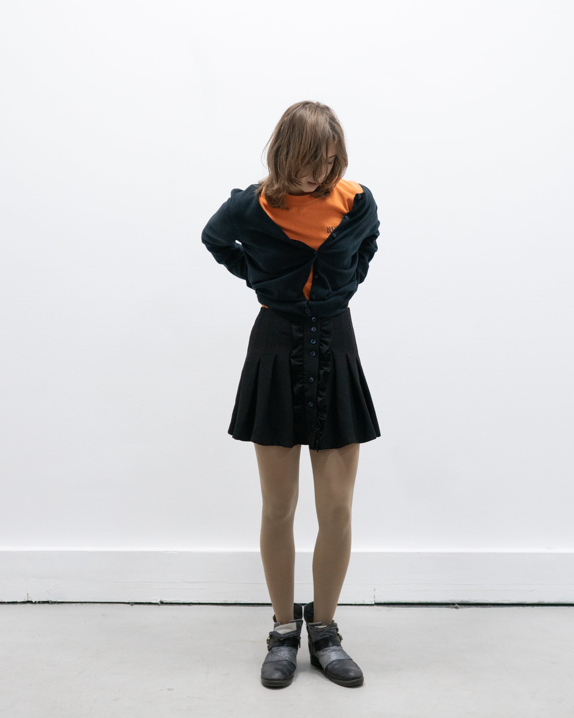 a.p.c. pleated skirt