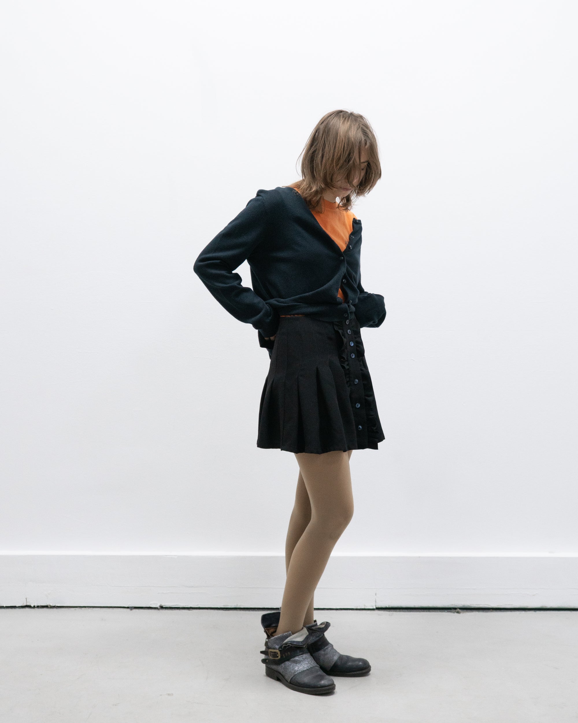 a.p.c. pleated skirt