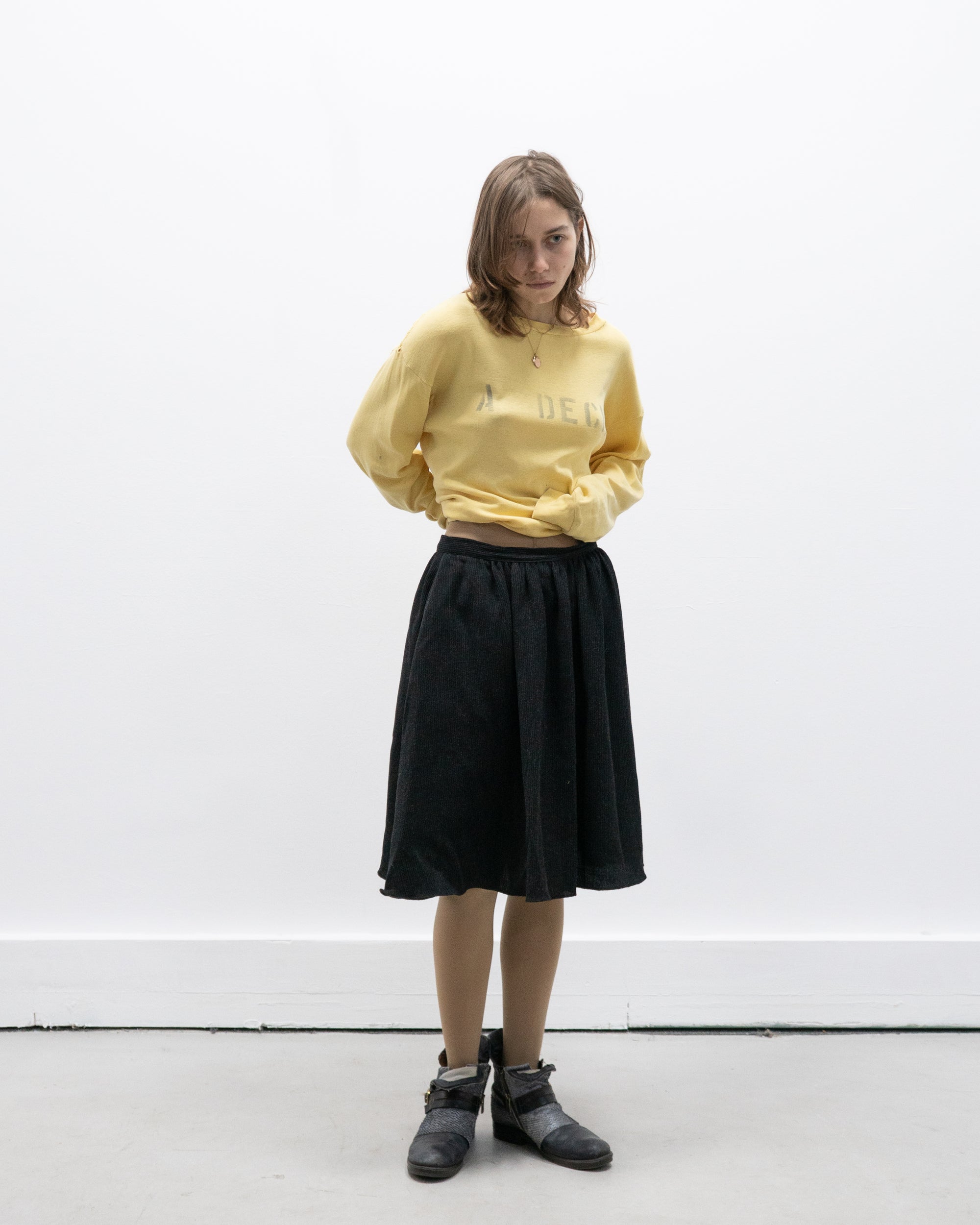 1980s mani by armani skirt