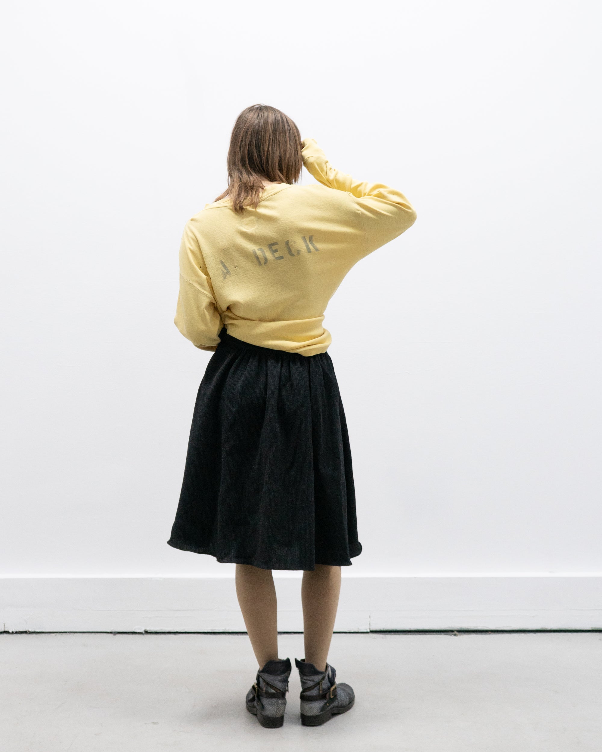 1980s mani by armani skirt