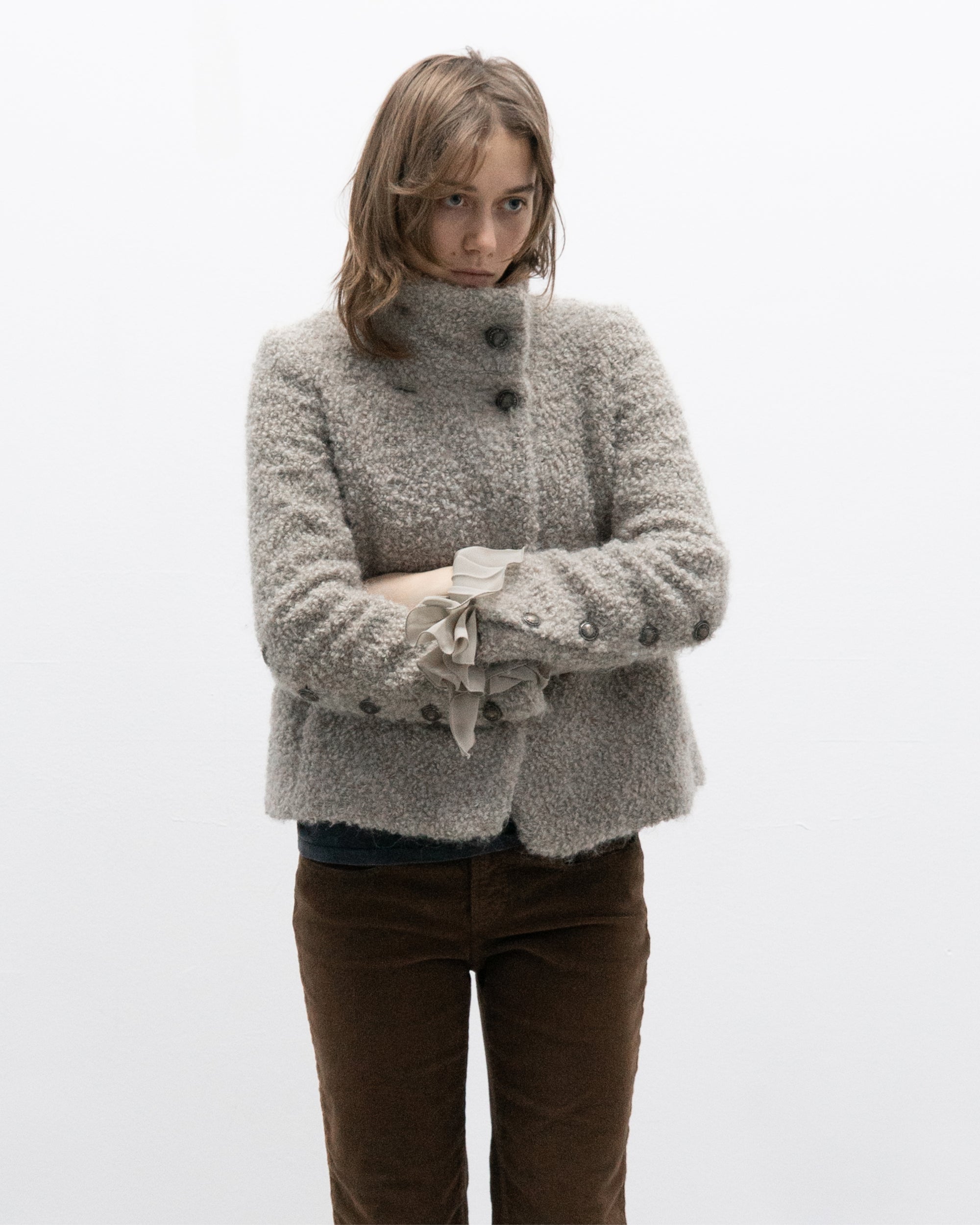 italian brand boucle jacket