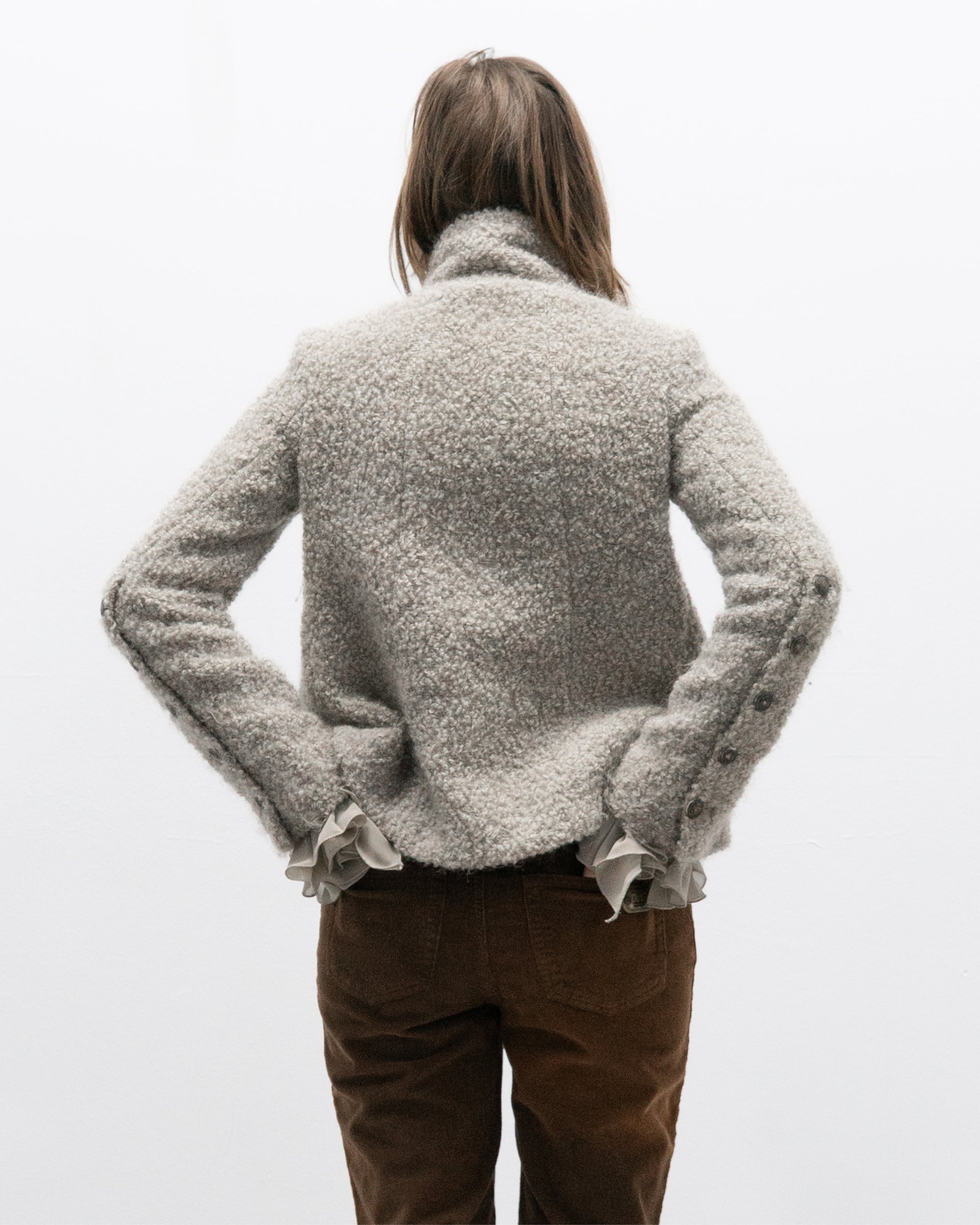 italian brand boucle jacket