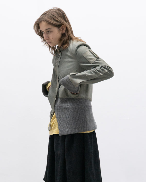 hussein chalayan aw02 raw hide bomber jacket