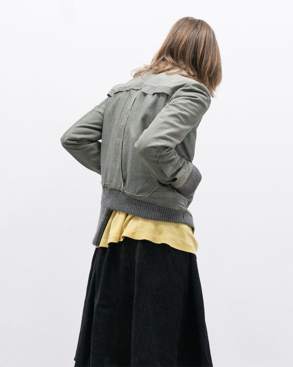 hussein chalayan aw02 raw hide bomber jacket