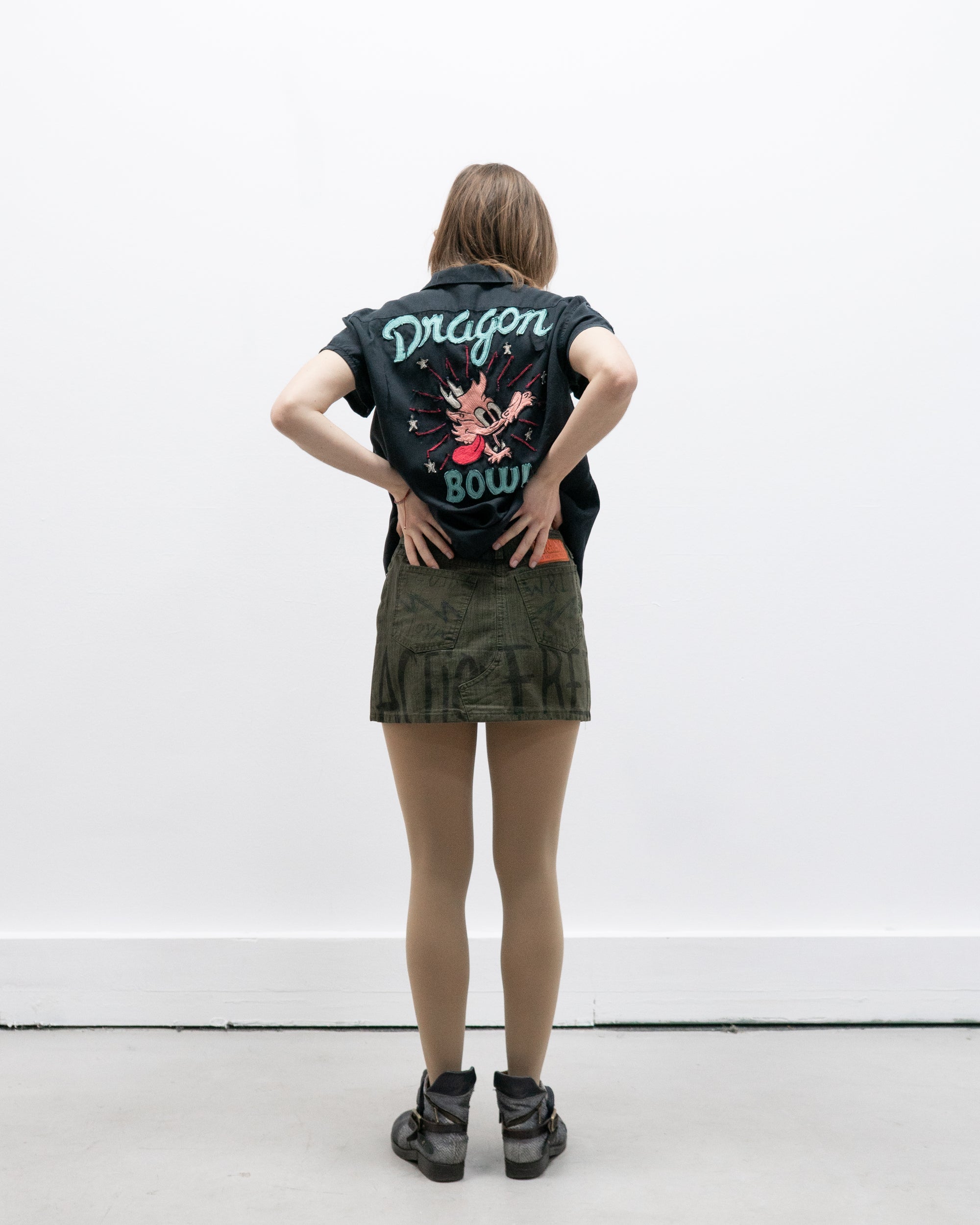 w.&l.t. ss98 scribble skirt