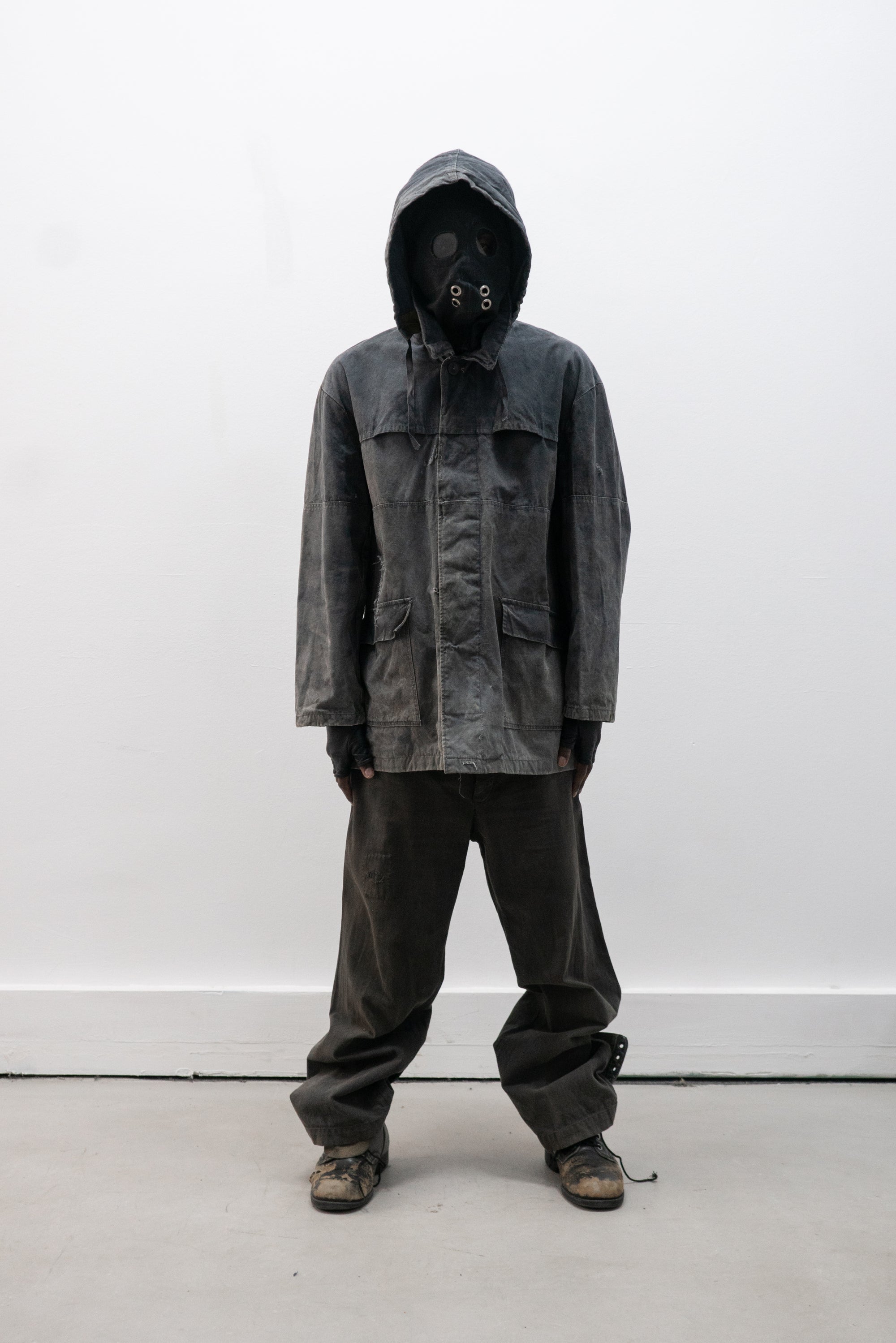 1950s ussr waxed workers jacket