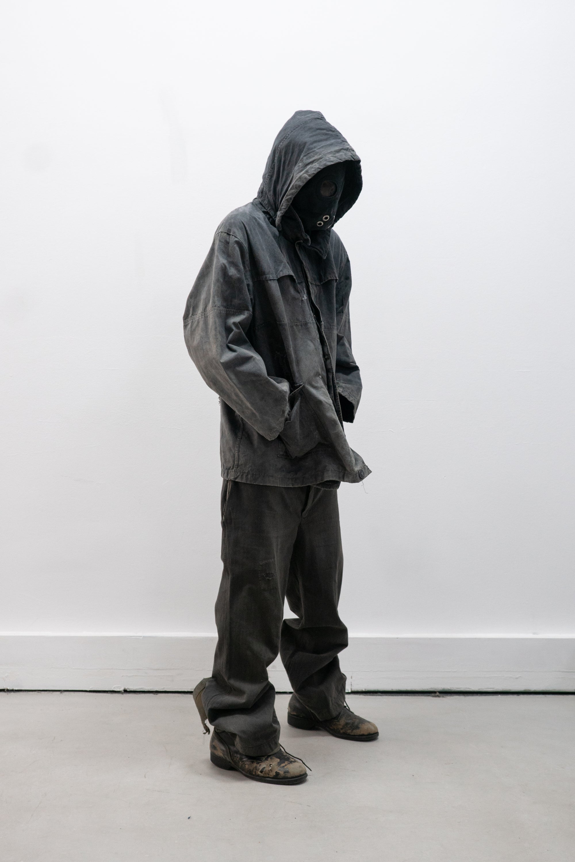 1950s ussr waxed workers jacket