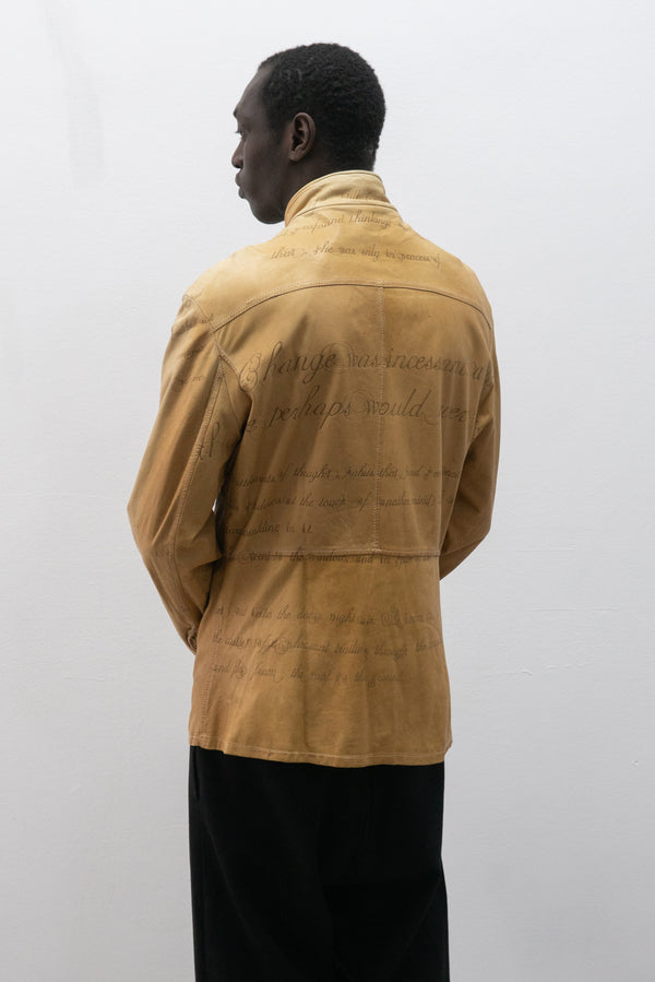 italian tattoo leather jacket