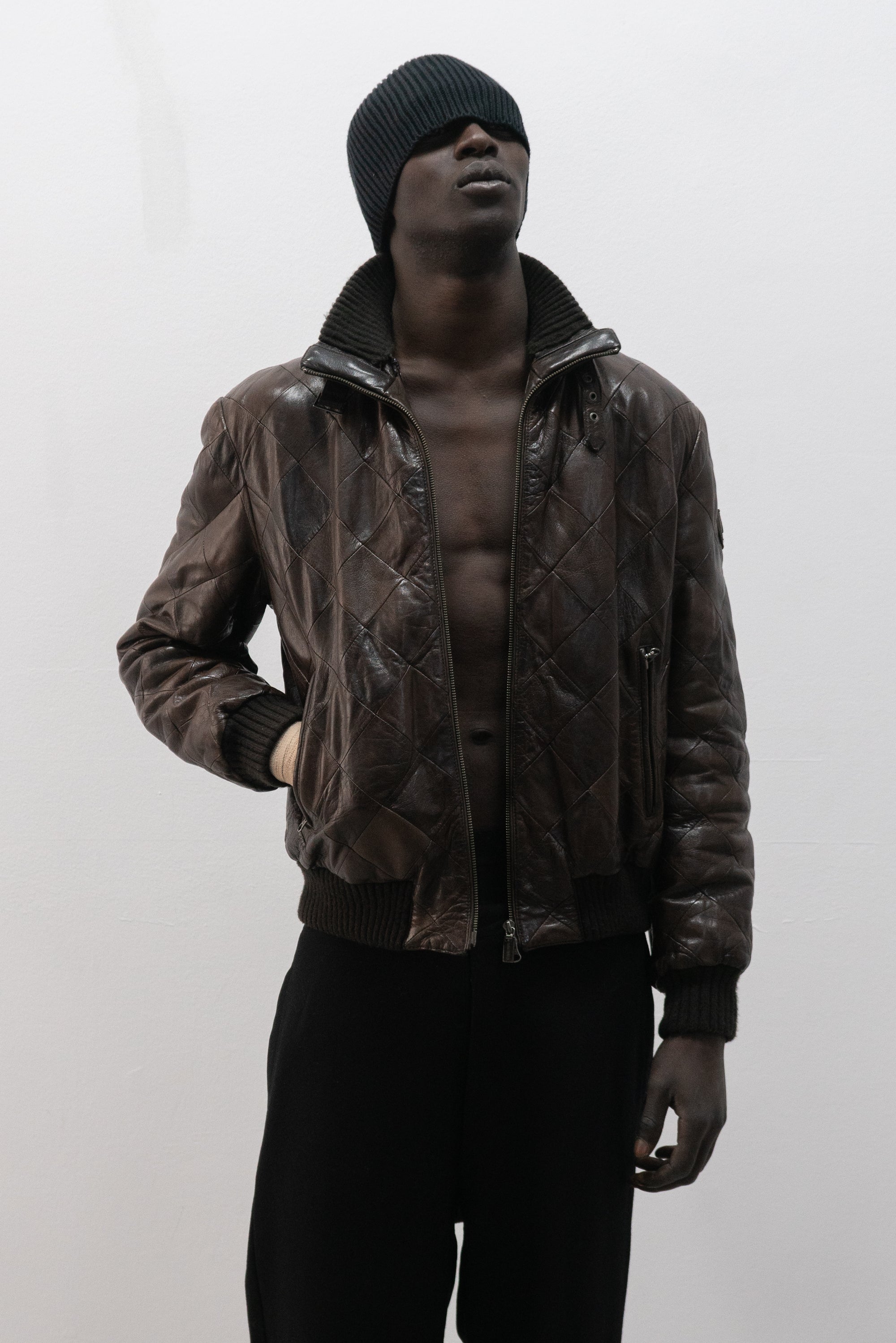 italian leather bomber jacket