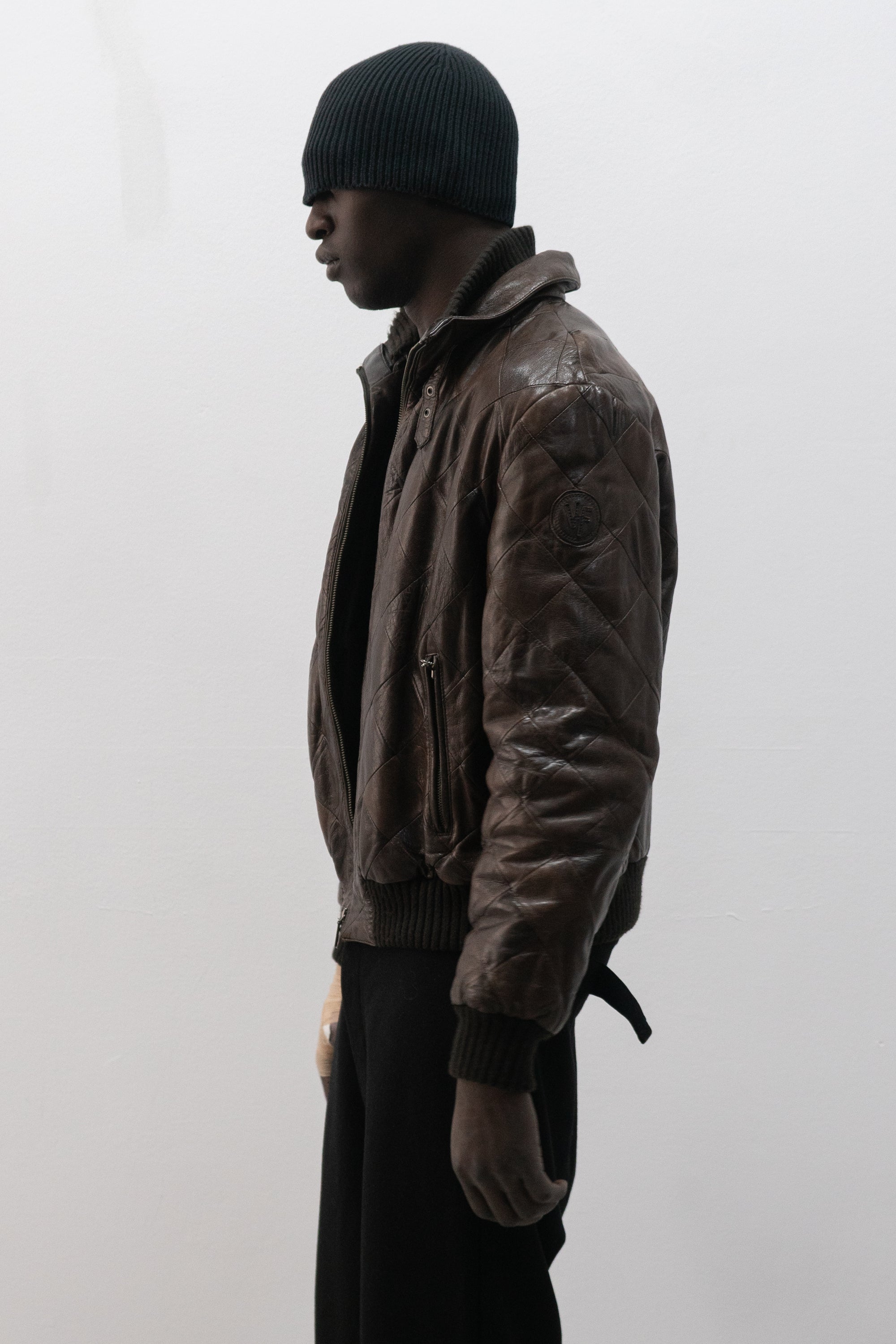 italian leather bomber jacket