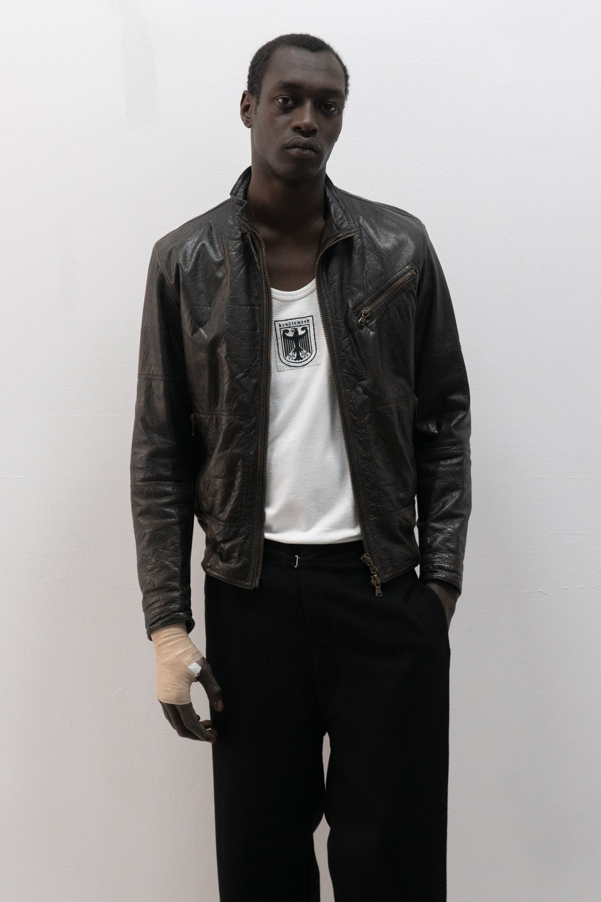italian leather bomber jacket