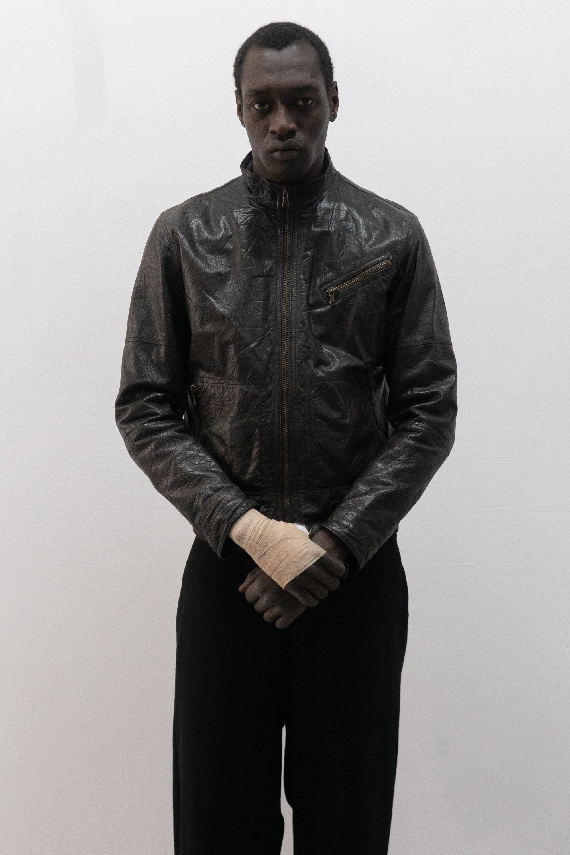 italian leather bomber jacket