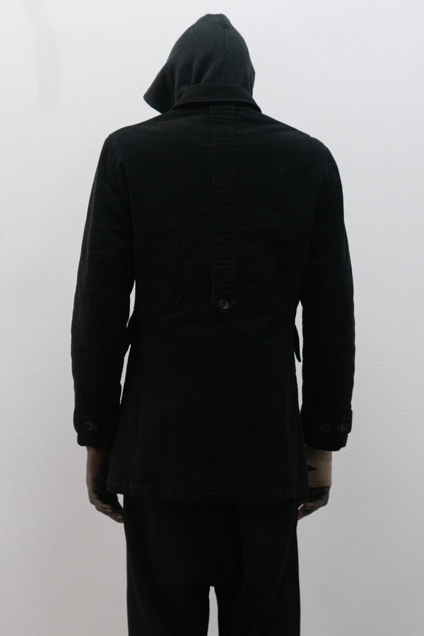 italian moleskin short coat