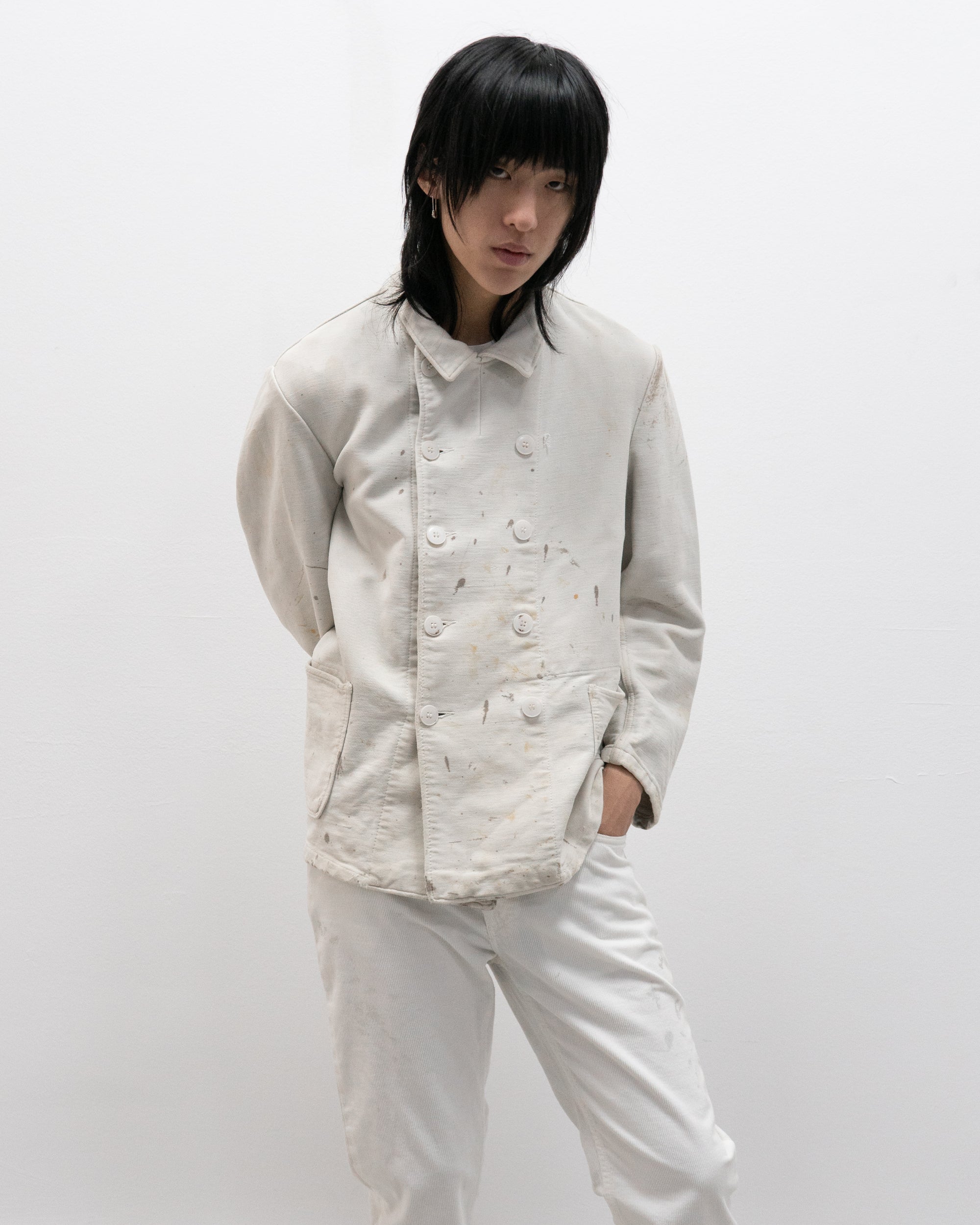 1950s german double breasted miner's jacket