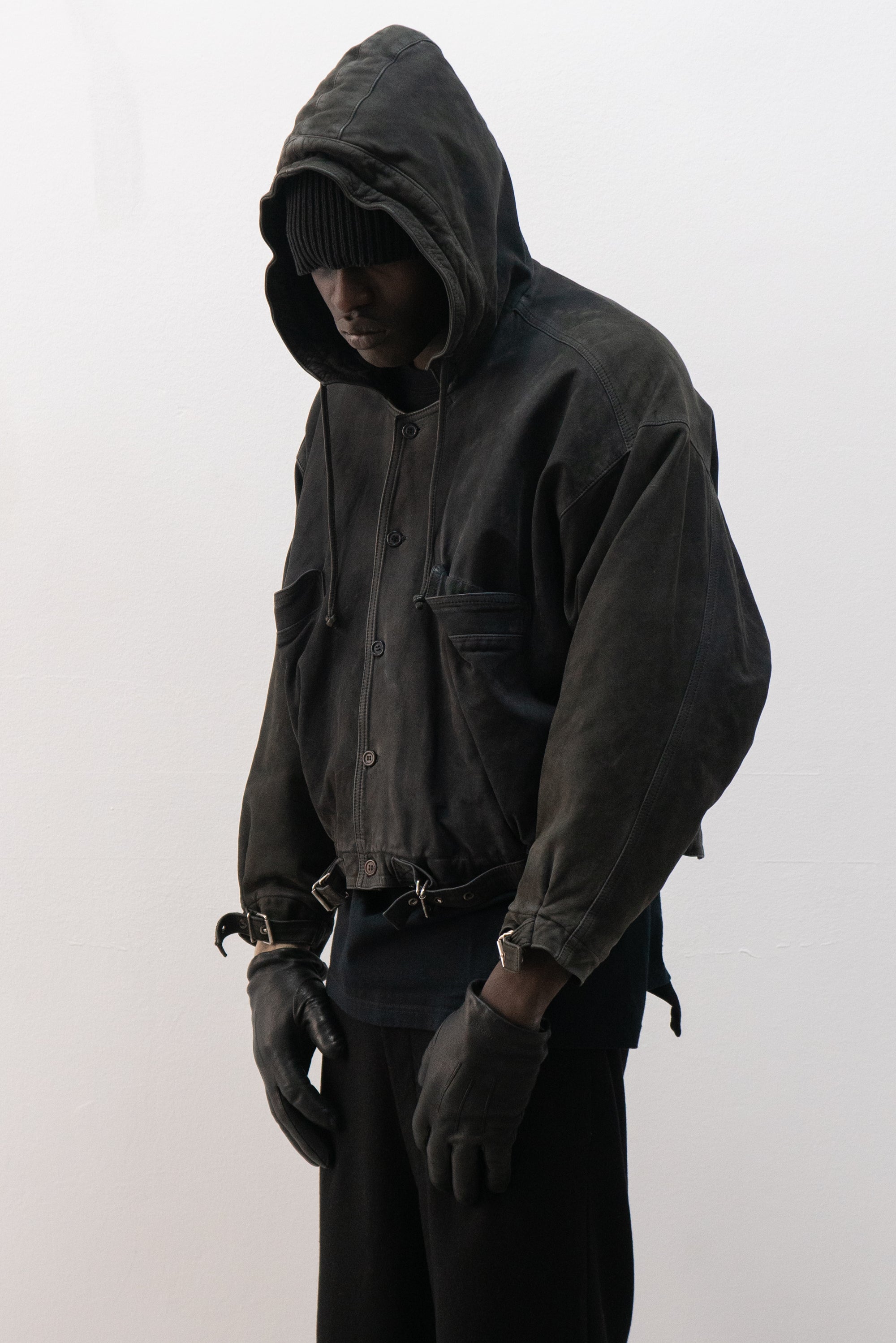 1980s marithe + francois girbaud leather bomber jacket