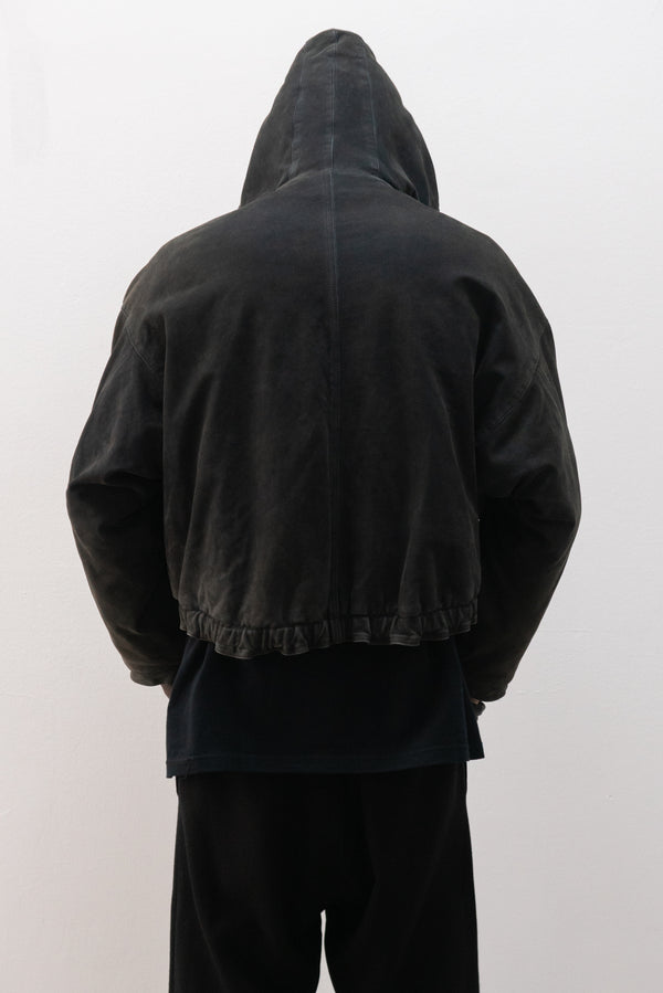 1980s marithe + francois girbaud leather bomber jacket