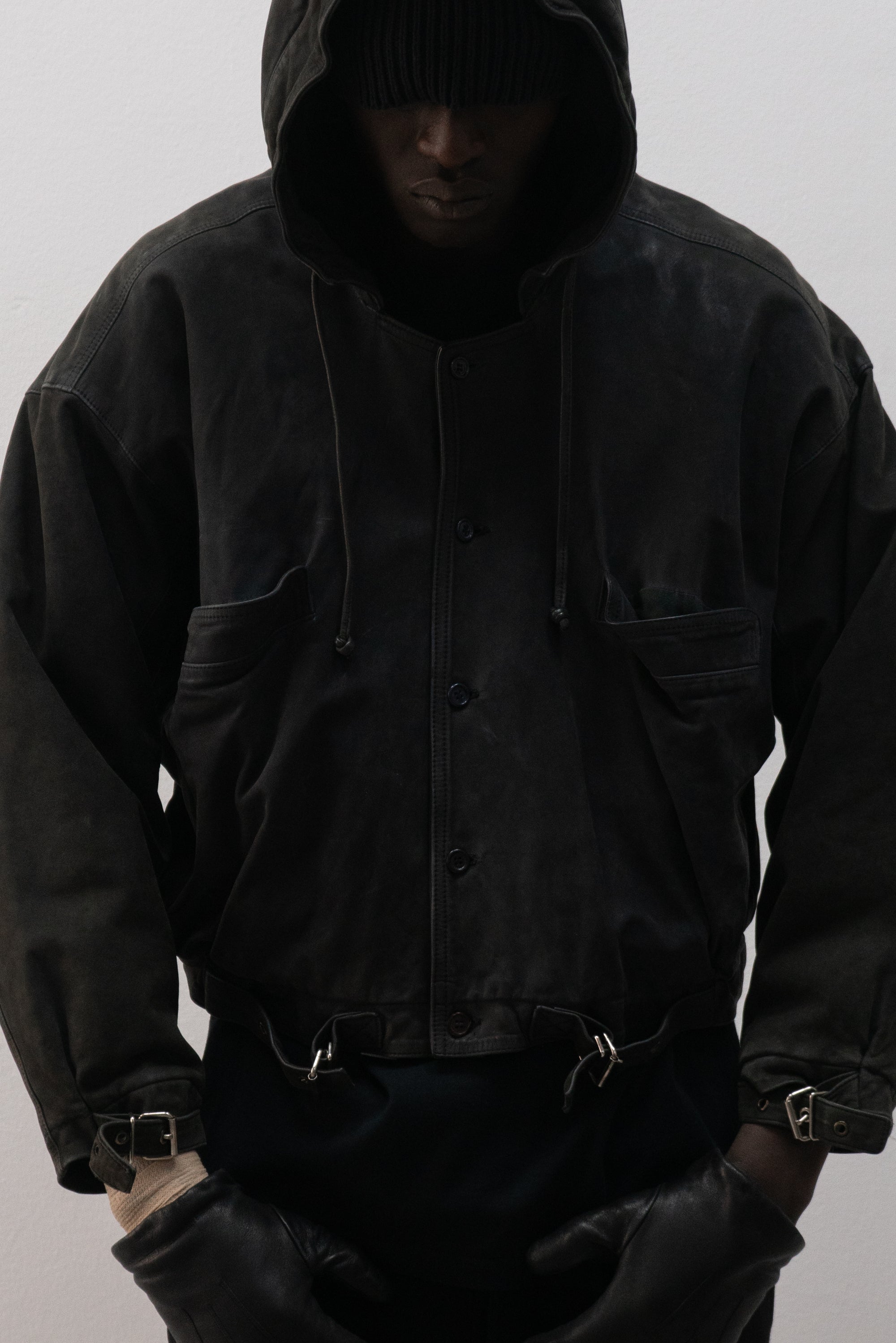 1980s marithe + francois girbaud leather bomber jacket