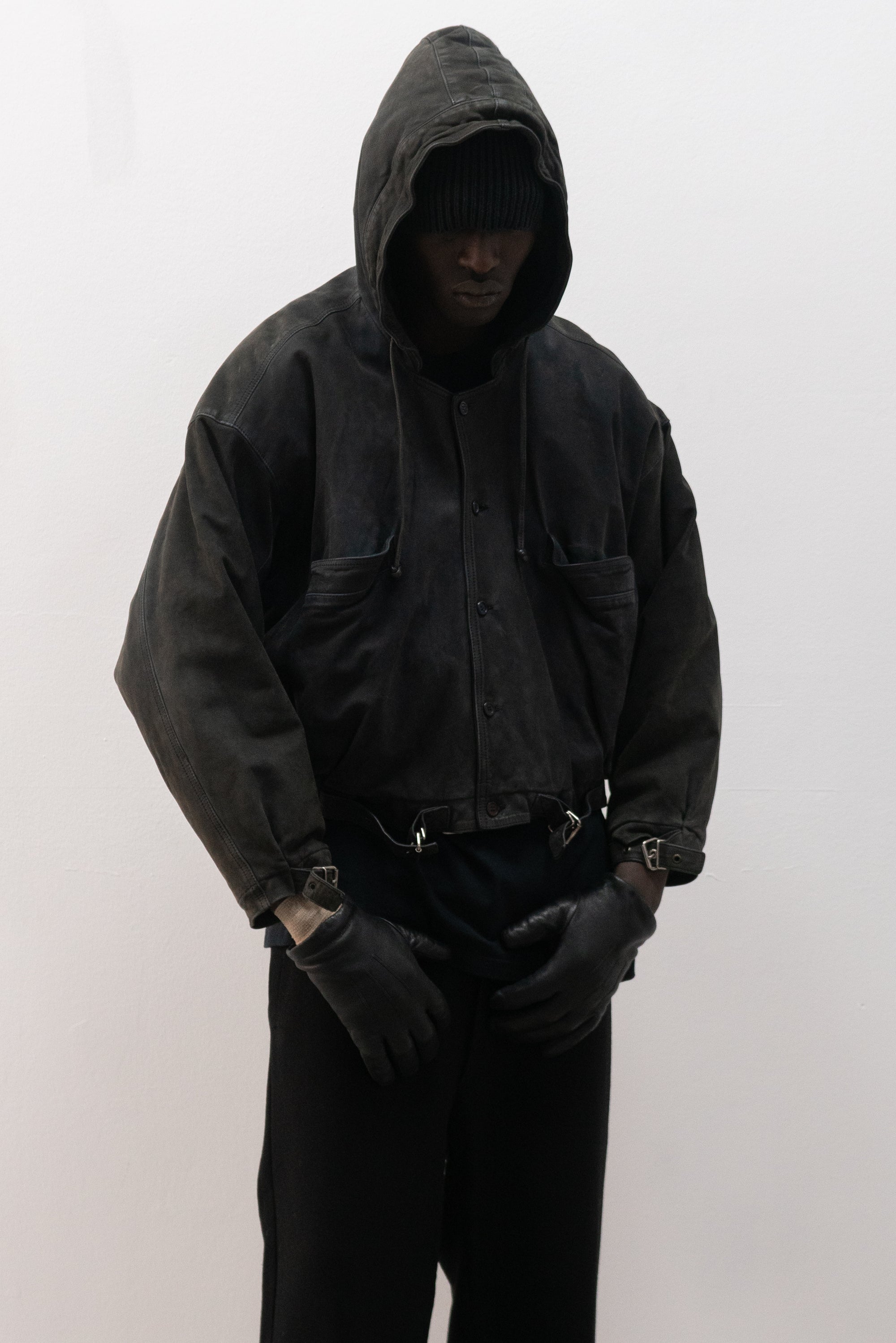 1980s marithe + francois girbaud leather bomber jacket