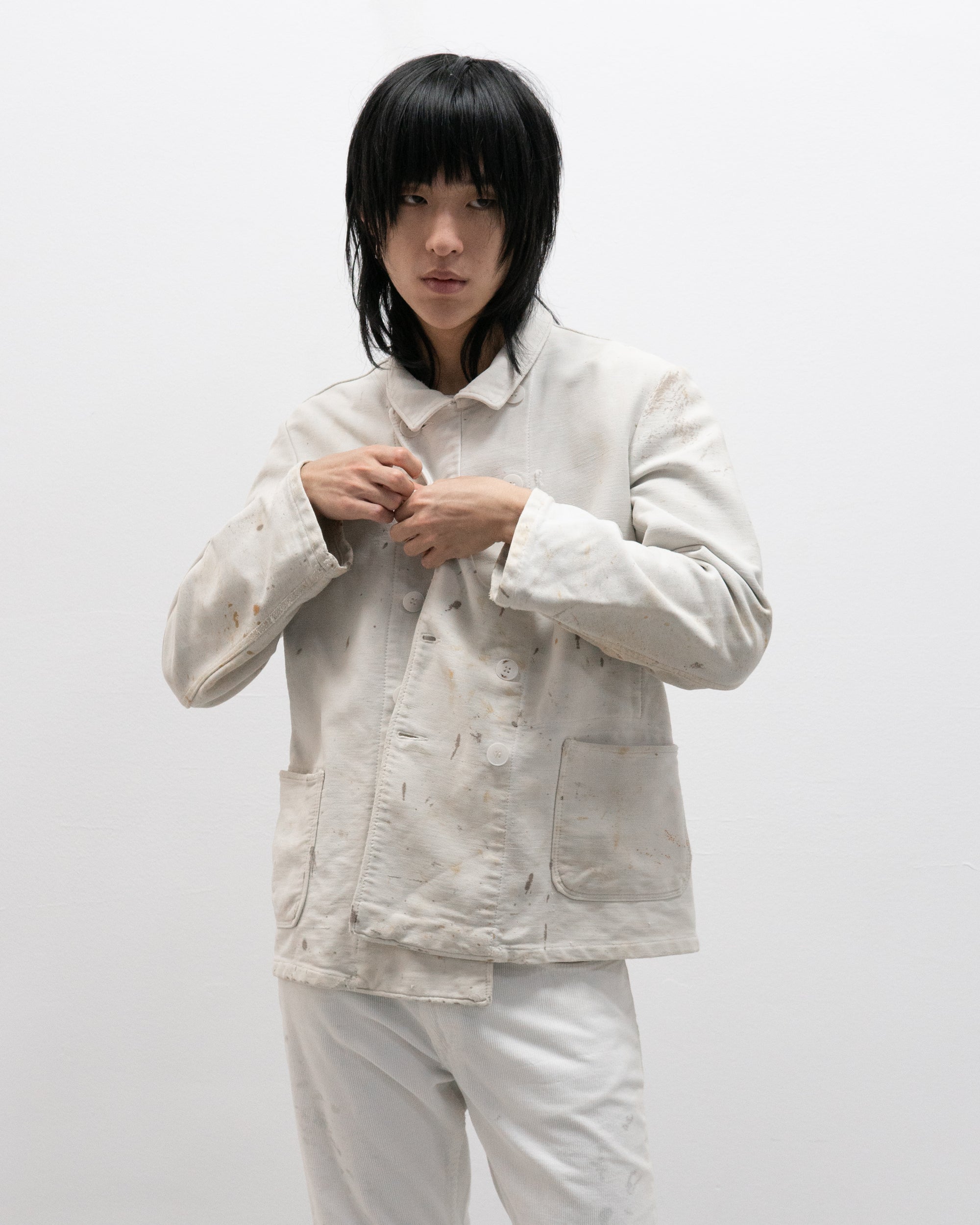 1950s german double breasted miner's jacket