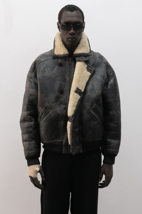italian shearling leather jacket