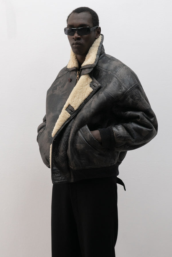 italian shearling leather jacket