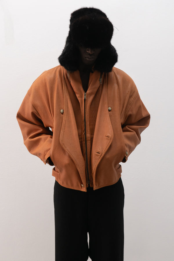 1980s ruffo leather jacket