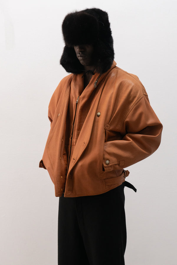 1980s ruffo leather jacket