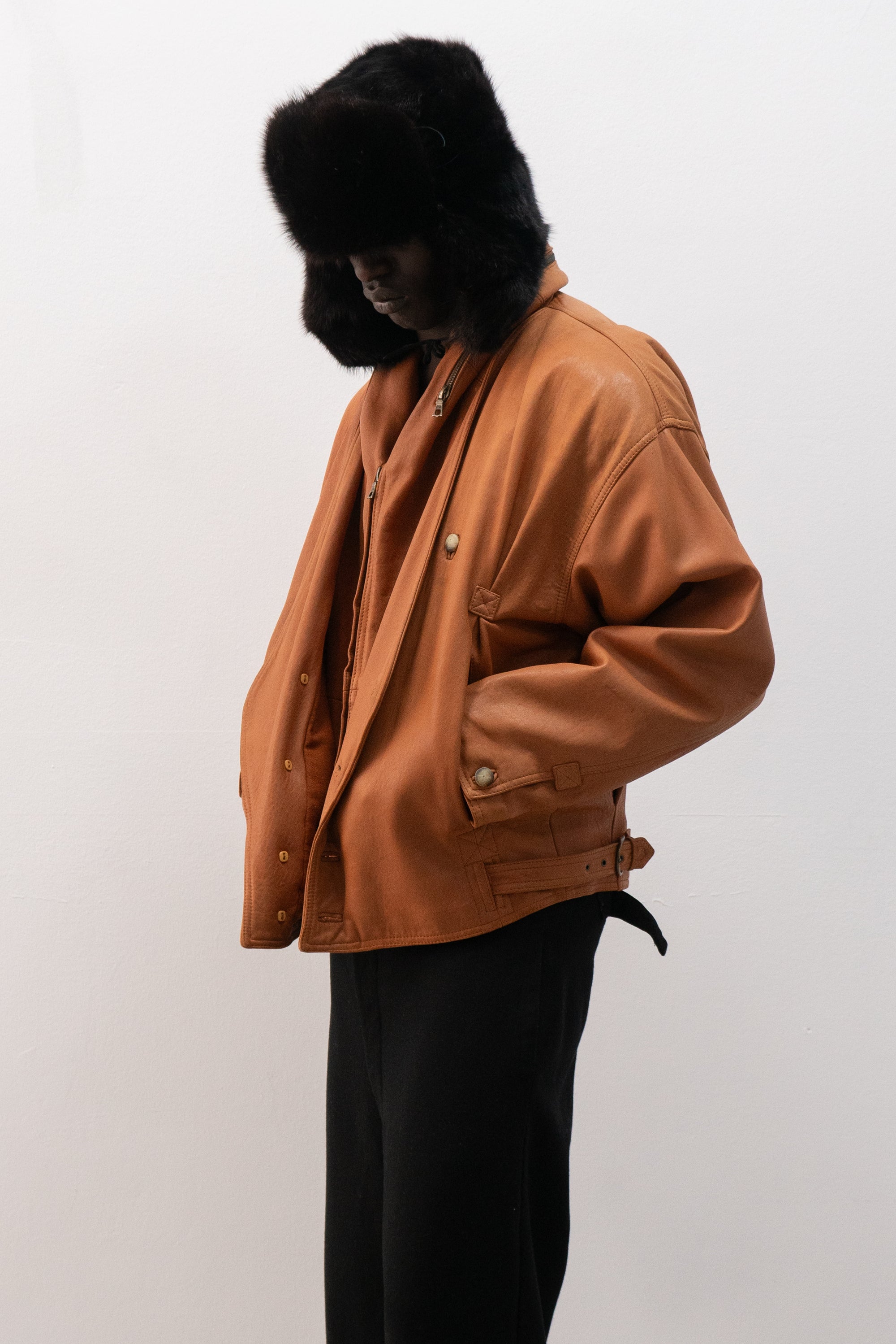 1980s ruffo leather jacket