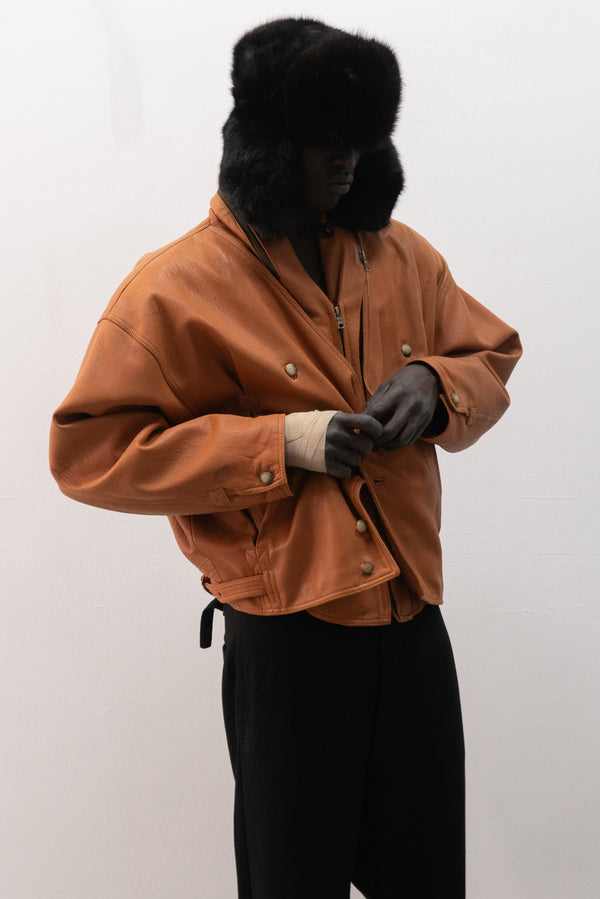 1980s ruffo leather jacket