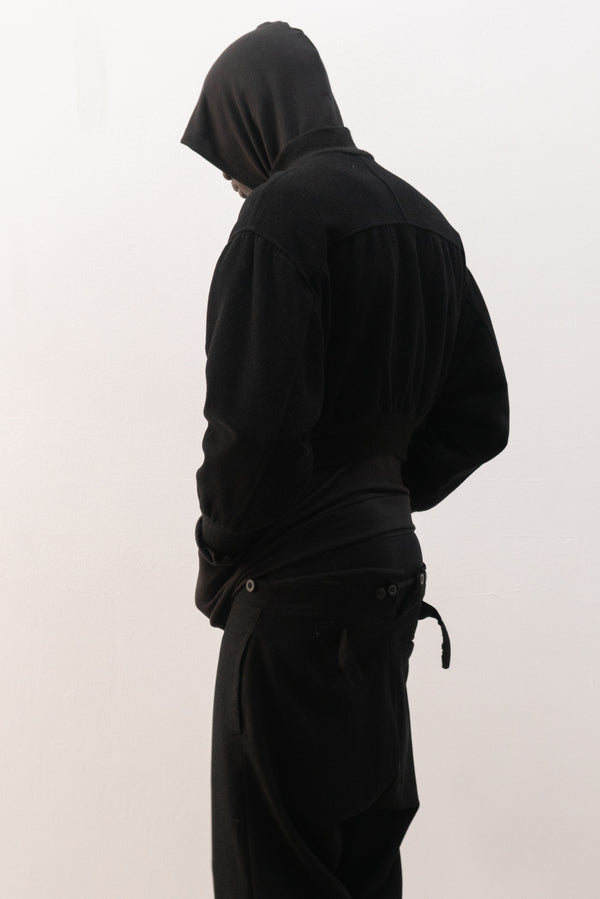 cropped wool bomber jacket