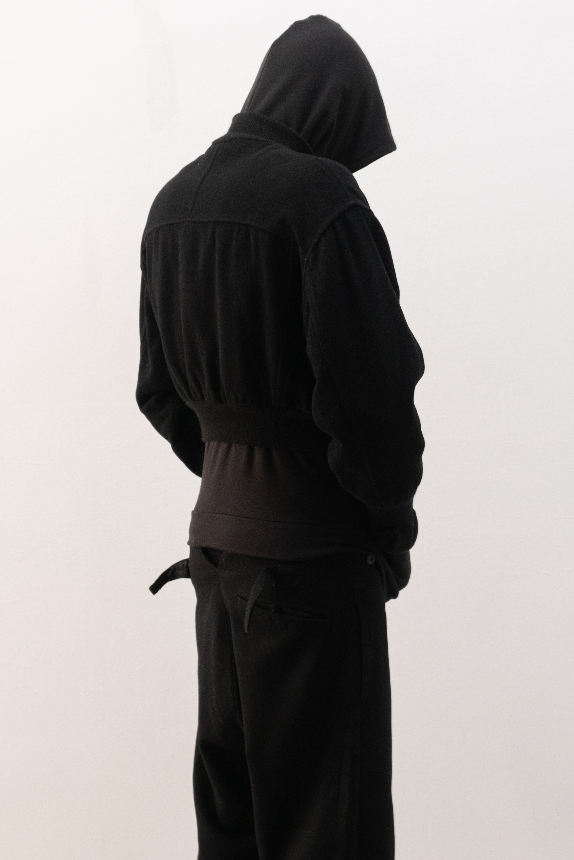 cropped wool bomber jacket