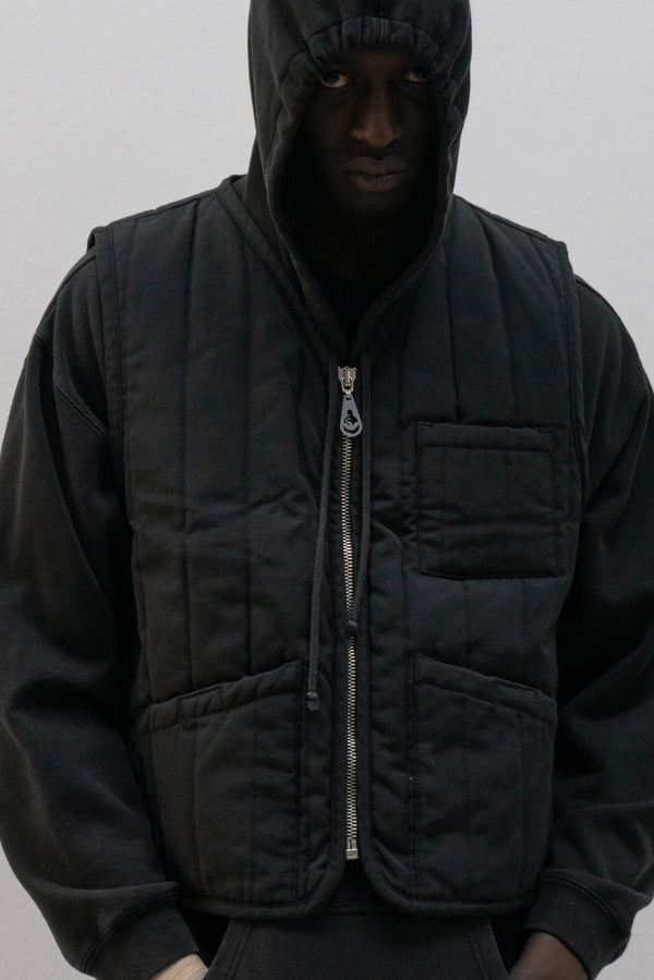 armani jeans padded vest