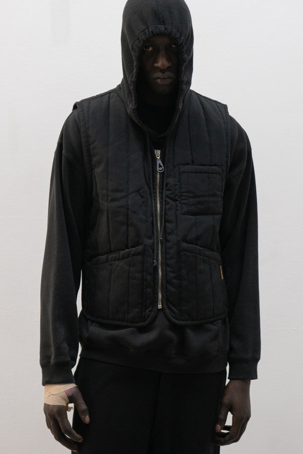 armani jeans padded vest