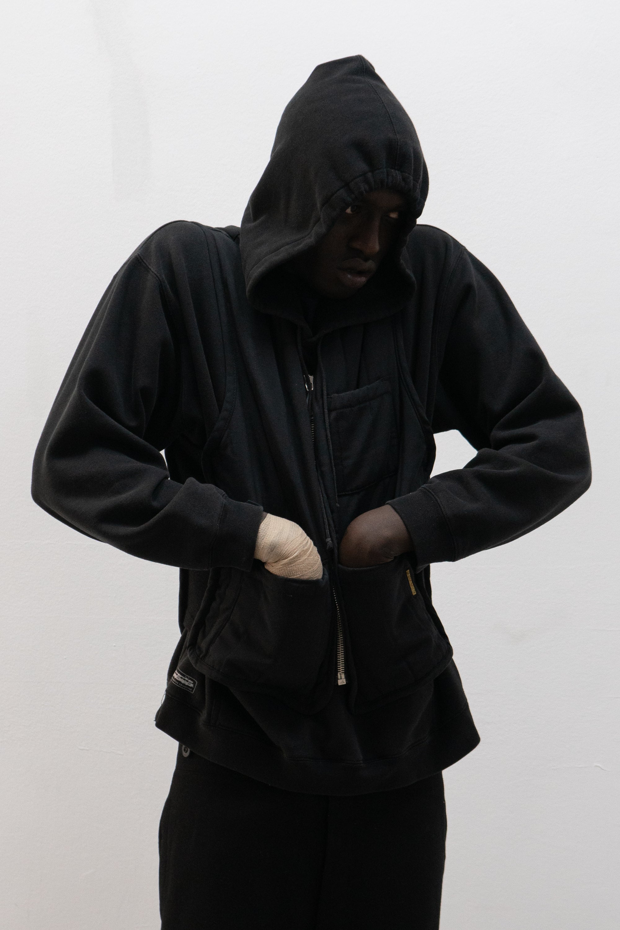 armani jeans padded vest