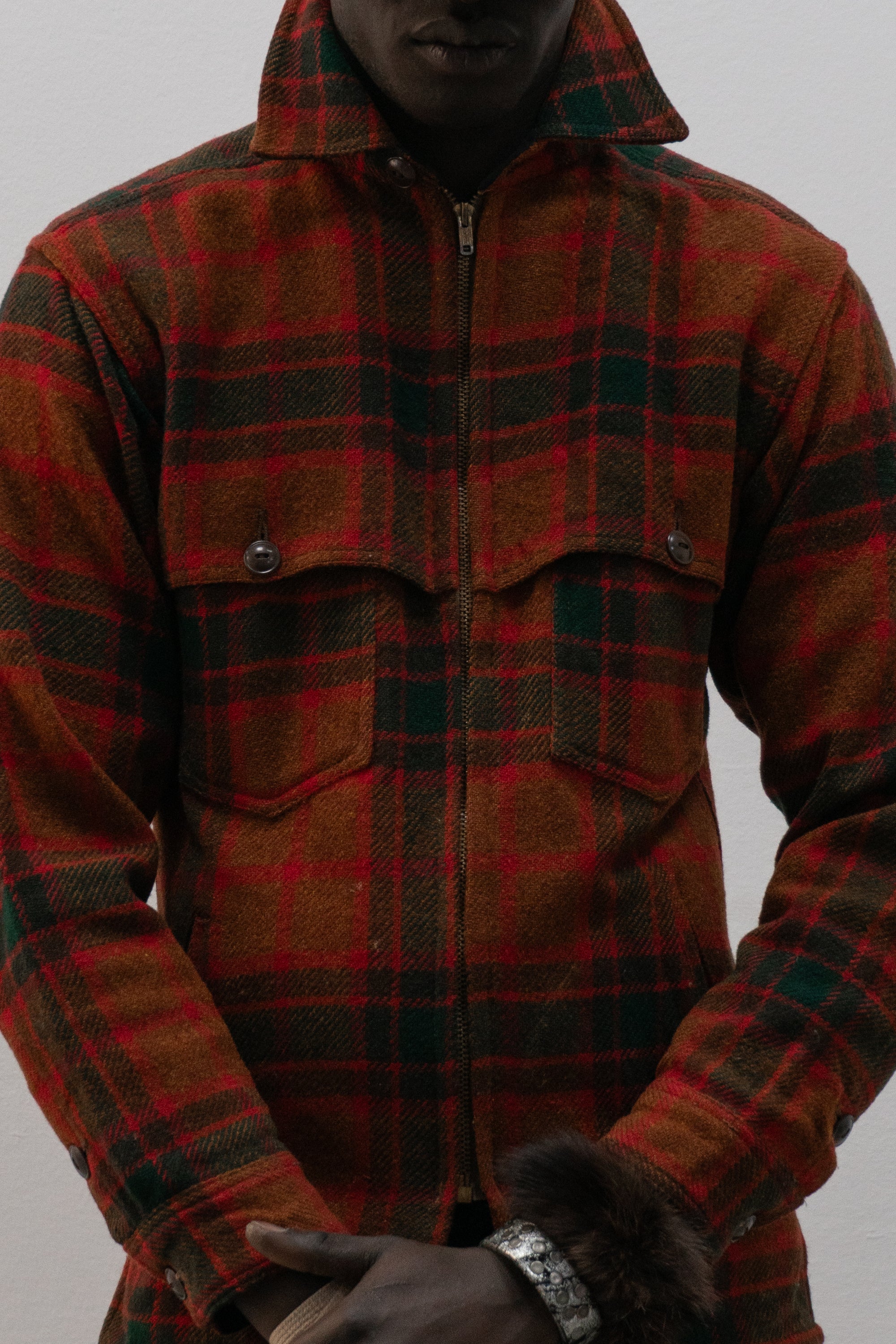 1960s johnson mills zip up jacket