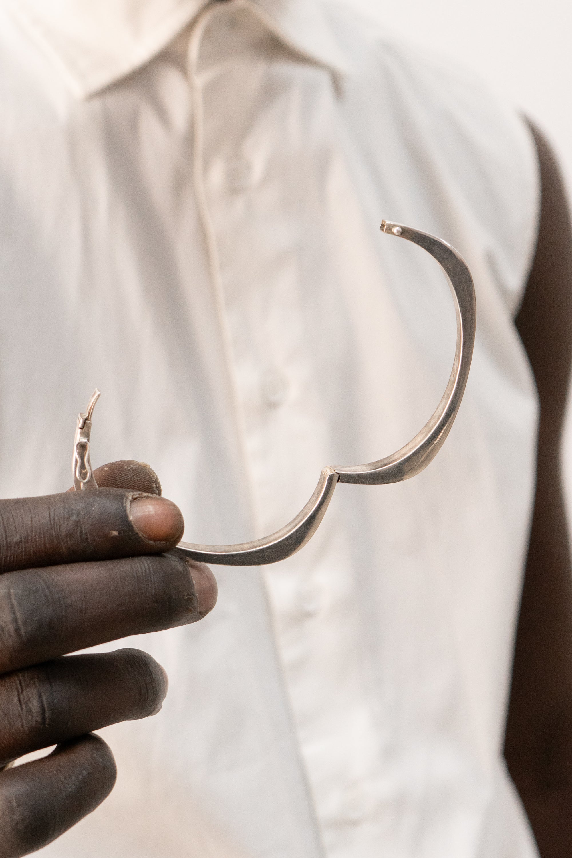 sterling silver handcuff