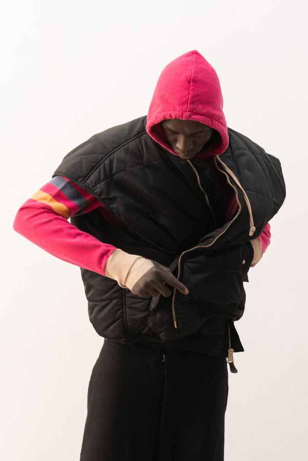 vetements x alpha industries reversible padded vest