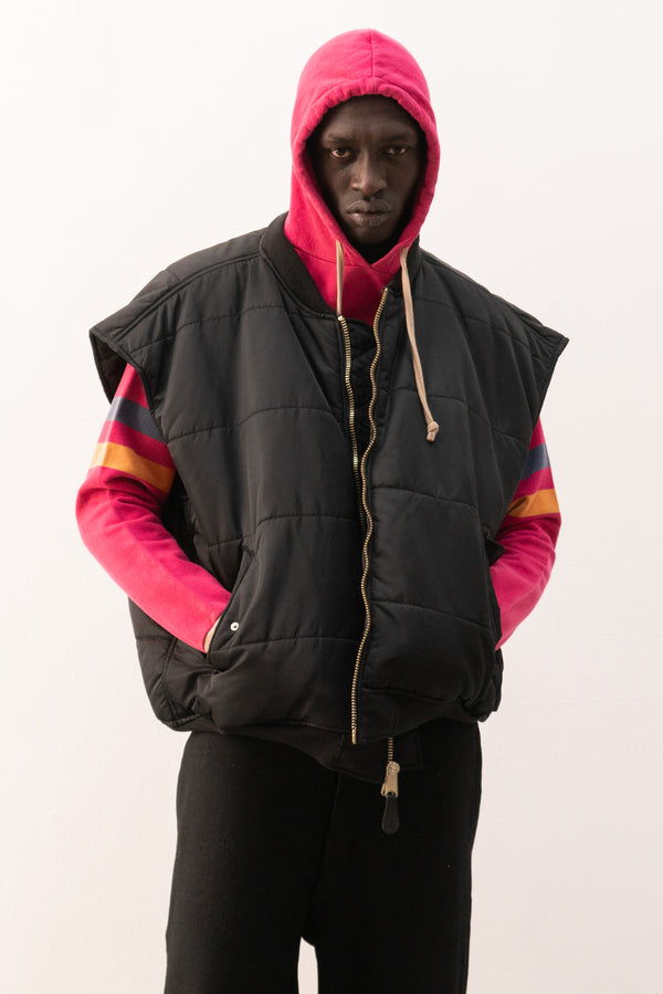 vetements x alpha industries reversible padded vest