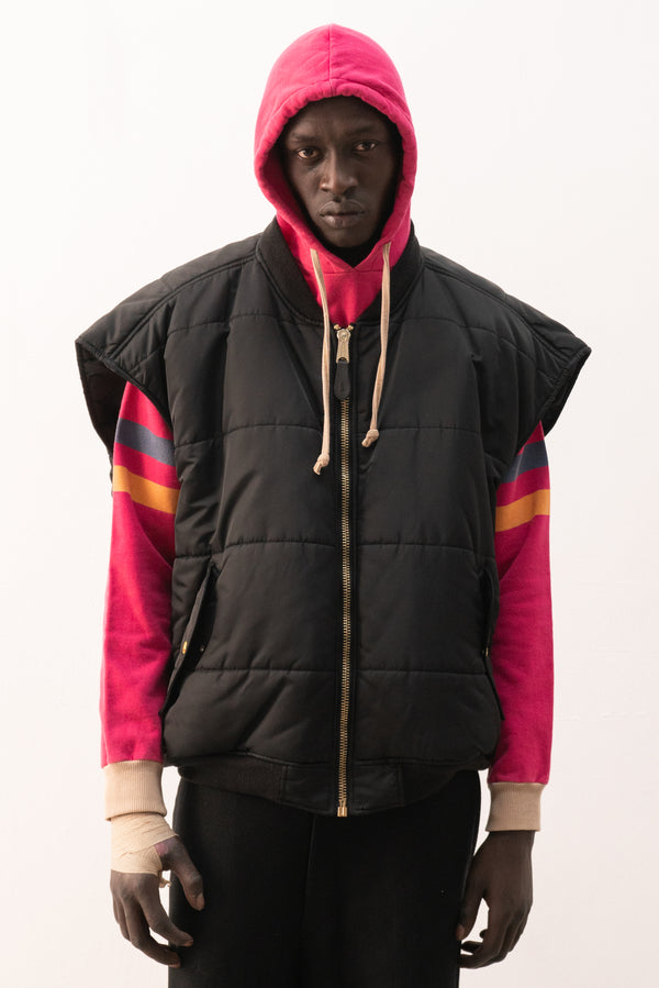 vetements x alpha industries reversible padded vest