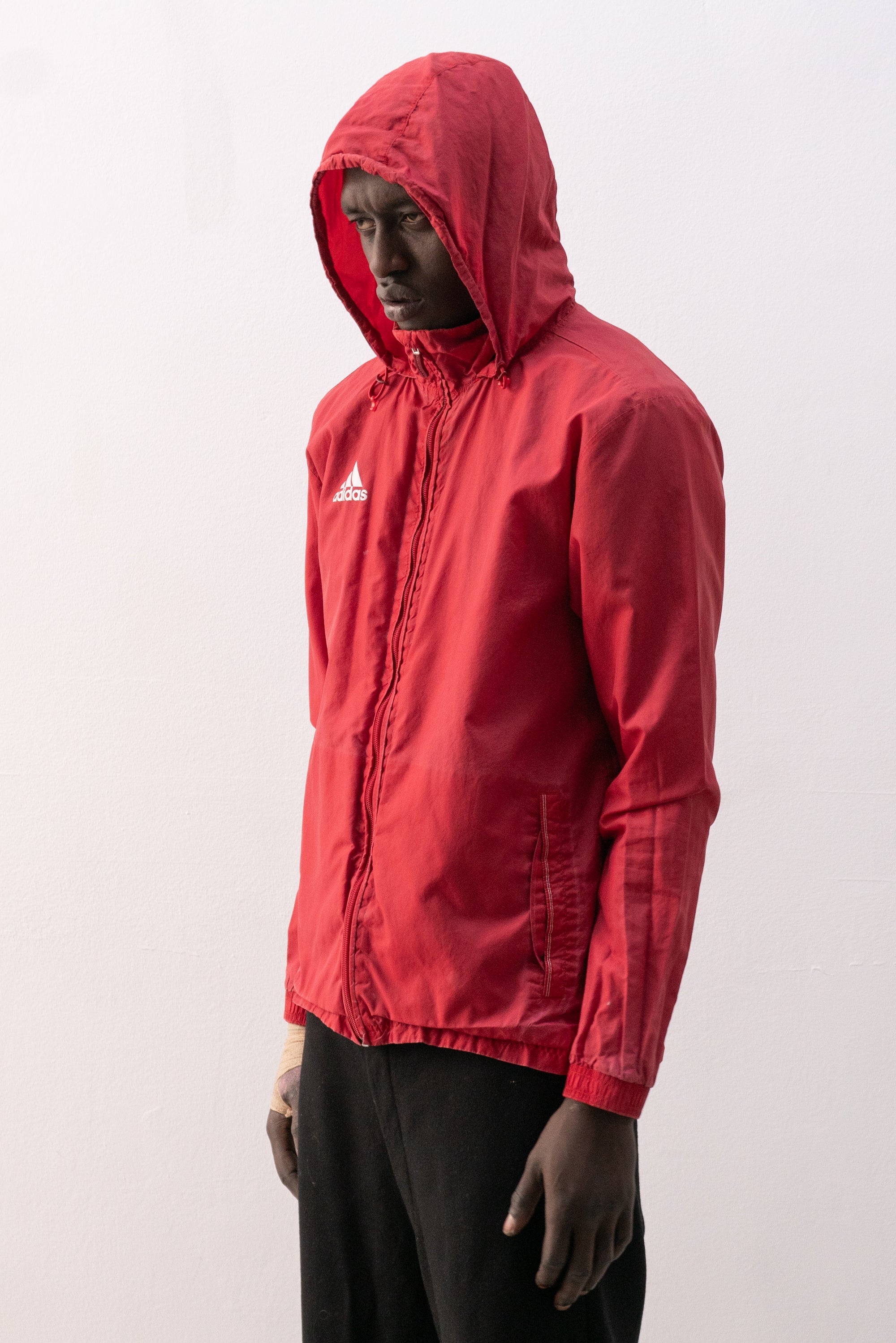 adidas faded workout jacket