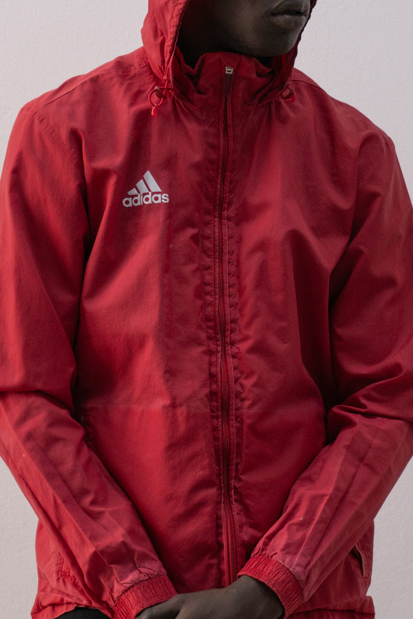 adidas faded workout jacket